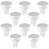 10-Pack 3W 2700K LED MR11 Bulbs, AC/DC 12V GU4 Base, 25W Halogen Equivalent