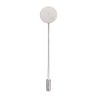 Stick Pin Silver Plated Finding with Glue On Pad - 3" x 1pc