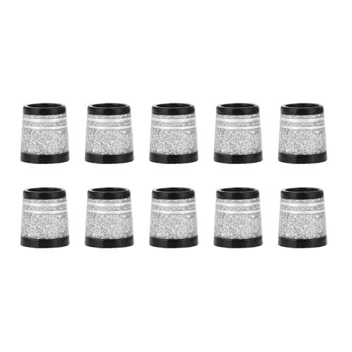 MUXSAM Golf Socket Set of 10 Ferrule Cell Shaft Sleeve Iron Resshaft (Color: Silver) (2 Lines)