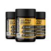 ONNIT Alpha Brain Nootropic Focus Capsules, Nootropics Brain Support Supplement for Memory, Mental Clarity and Cognitive Support with L-Theanine, Vitamin B6 and Huperzine A, 3-Pack (90 Count Total)