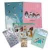 mofusand Goods 6 Piece Set (Clear File, Mini Drawstring, Flat Pouch, Seal, Masking Tape)
