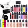 OPHIR Complete Airbrush Makeup Set w Foundation Blush for Stage Special Makeup