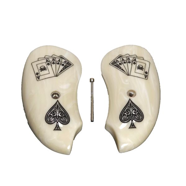 Faux Ivory Dead Man's Hand Bond Arms Derringer Grips