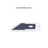 Proedge Replacement #24 Deburring Blades for the Excel K2 Medium Duty Knife