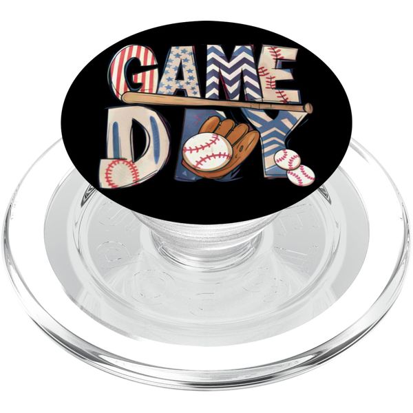 Game Day Baseball Bat Glove Balls PopSockets PopGrip for MagSafe
