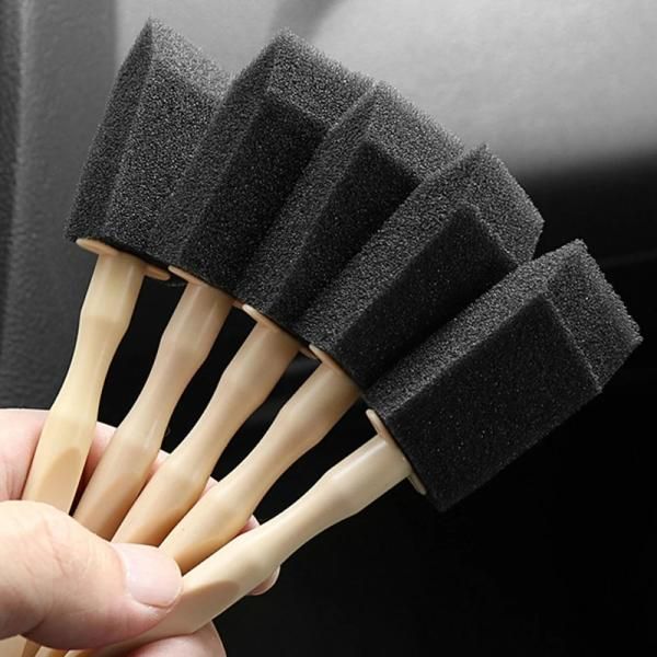 Soft Air Cushion Car Air Conditioner Vent Sponge Brush Detailing Grill Cleaner Interior Accessories 1 2 5