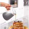 [2 PACK] EcoQuality 48oz Plastic Syrup Dispenser with Plastic Lid and Stainless