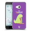 Head Case Designs Dinosaur Rainbow Puke Hard Back Case Compatible With HTC U Play/Alpine