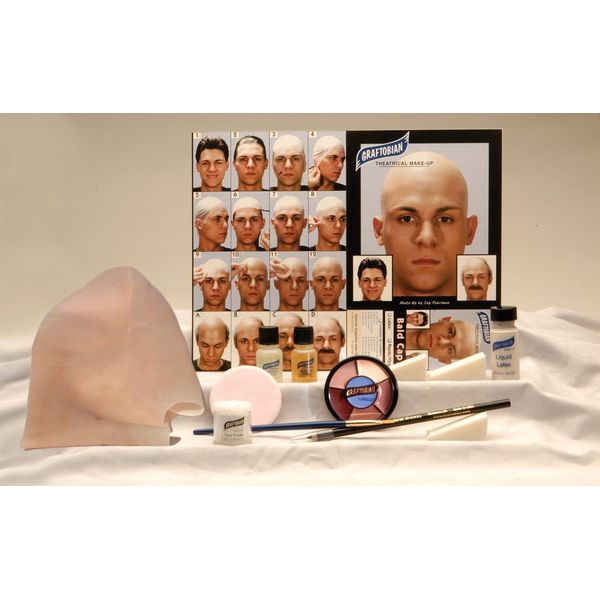 Graftobian Complete Latex Bald Cap Kit with Instructions