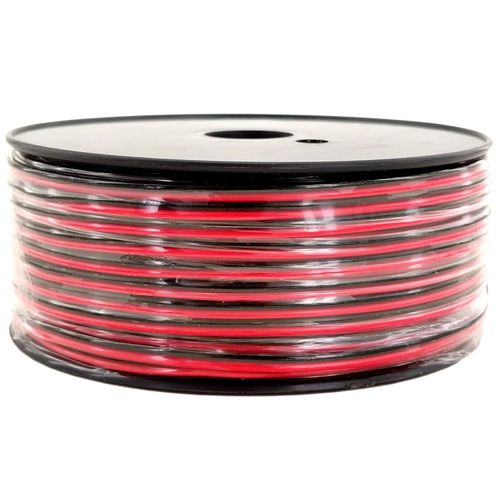 GS Power Pure Copper 24 AWG (American Wire Gauge) 200 feet Red & 200 Black Bonded Zip Cord Cable for Car Audio 12Volt Automotive LED Light Harness Wiring (Also Available in 50 & 100 ft roll)