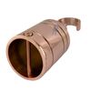 RopeServices UK 40mm Polished Copper Decking Rope Hook. Rope Post Fitting Rope End Fixing