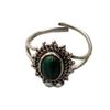 VIE Cocktail Crystal Oval Ring, Malachite