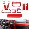 9x Central Control GPS Dashboard Air Vent Panel Cover Trim Kit For 4Runner 10-19