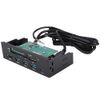 USB 3.0 Front Panel hub, Multi-Functional Internal Card Reader Dashboard, 5.25-inch PC Front Panel Support M2, MSO, Memory, MS, XD, 64G CF Card, for Computer case