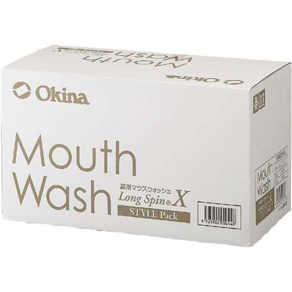 Okina Medicated Mouthwash Long Spin, Mint x 5 Boxes