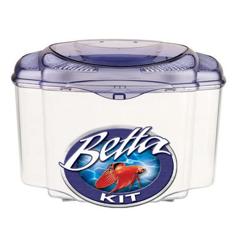 Marina Betta Pals Kit, Betta Fish Aquarium Starter Kit, Purple, 13400