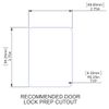 Global PRO Series Classic PRO Entry Door Lock Black (Choose Your Key Code) (G378)