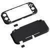 Custom Cover for eXtremeRate PlayVital Switch Lite, Switch Lite Compatible Hard Protective Cover - Includes 1 White Screen Protector [Black]