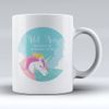 Princess Golden Crown Unicorn Clouds - Personalised 10oz Ceramic Mug