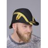 Creative Collection Adult Black Bicorn Pirate Hat