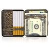 CaLeQi Cigarette Case Holds 20,Flower Golden (Grass)