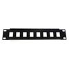 10" 1U 8 Port Keystone Frame Miniline SOHO UTP Ethernet Network Data Lan