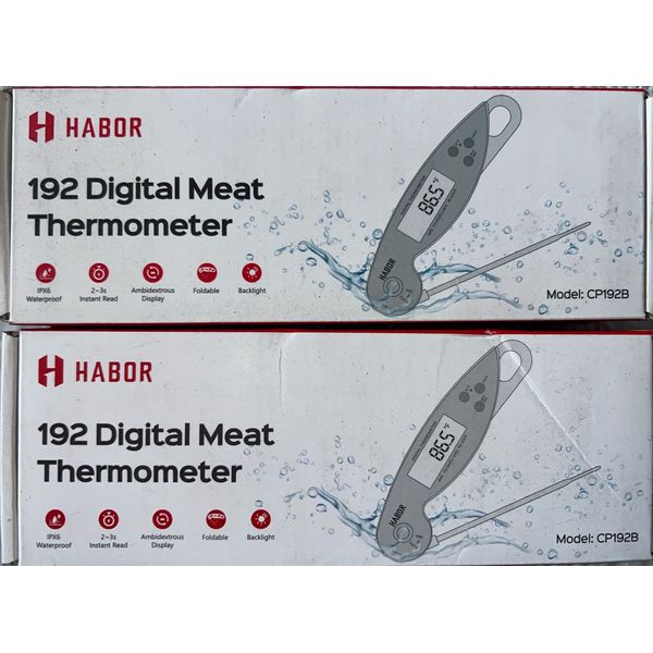 HABOR 192 DIGITAL MEAT THERMOMETER (lot Of 2)