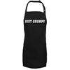 zerogravitee Just Grumpy Apron with 2 patch pockets in Black - One Size