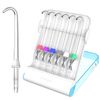 Replacement Tips for Waterpik Water Flosser (6 Implant Denture Tips & Storage Case Bundle)