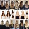 Super Deerlet 7Pcs 16 Clips Double Weft Clip in Full Head Hair Extensions Clip on Silky Synthetic Hair Wavy Curly Hairpieces