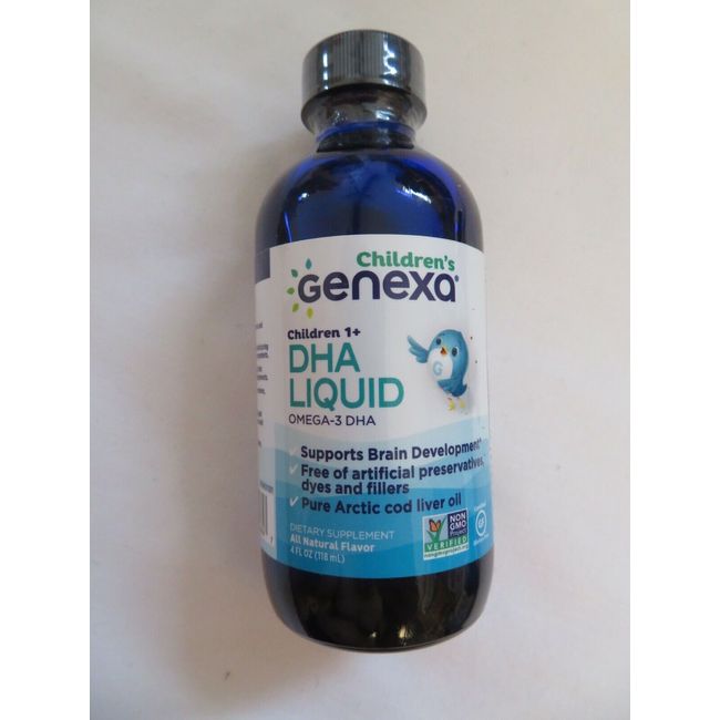 Children's Genexa Children 1+ DHA Liquid Omega-3 DHA 4 Oz 24 Servings @8