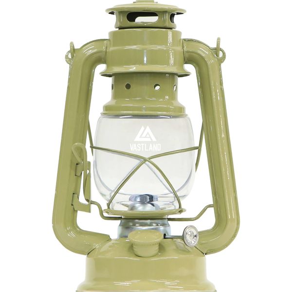 VASTLAND Lantern, Oil Lantern, Medium, Tan, Camping, Outdoor Equipment, Includes Replacement Wick