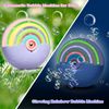 Bubble Machine, Portable Automatic Bubble Blower Machine For kids, 2000+ Bubbles per Minute, Silent Design Rainbow Bubble Maker Machine with Bubble Solution/Lanyard/Battery Powered, Birthday Gifts