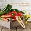 Herb Stripper Wooden Vegetable Leaf Remover Rustic Safe Kitchen Tool Cooking ...