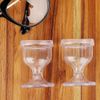 ChillEyes Transparent Eye Wash Cups for Effective Eye Cleansing - Eye Shaped Rim – Snug Fit - 2 Pcs.
