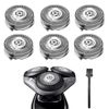 SH50 Replacement Heads for Philips Norelco 5000 Series Shavers, Replacement Blades for Philips Norelco series S5210,S5205 and S5074 series 6-pc Pack.