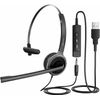 Mpow USB Computer Headset Wired Over Ear Headphones for Call Center PC Laptop UK
