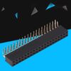 3pcs 2.54mm 2x20 Pin Female Pin Headers Connector PCB Board Dual Row Right Angle Header Socket for Prototype Shield