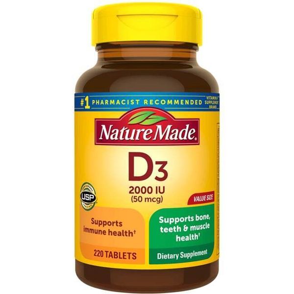 Nature Made Vitamin D3 2,000 Iu 220 Tabs