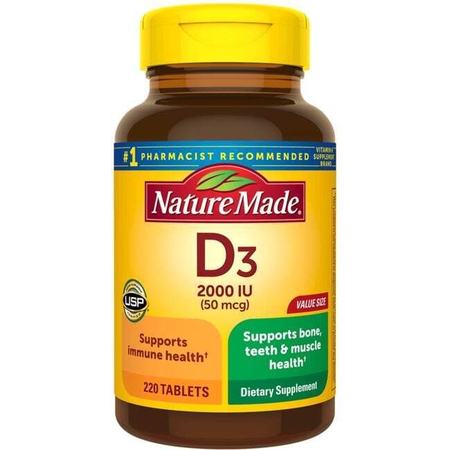 Nature Made Vitamin D3 2,000 Iu 220 Tabs