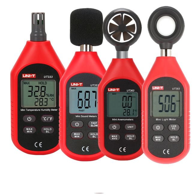 UNI-T UT333S Digital Temperature Humidity Meter Hygometer LCD Data Hold backligh