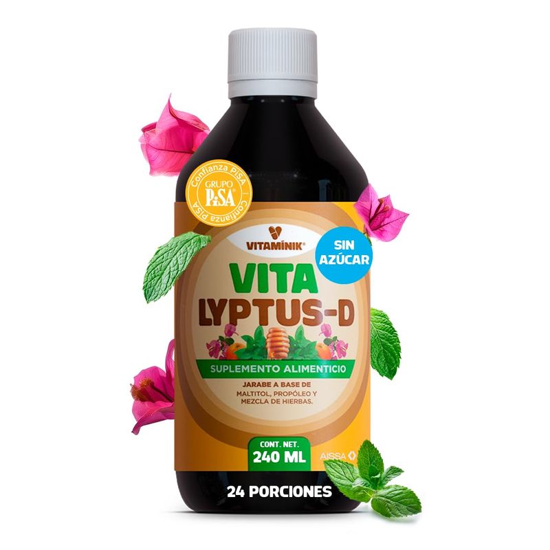 Vitaminik Vitalyptus-D, Jarabe para Tos Sin Azúcar 240 ml | Con ...