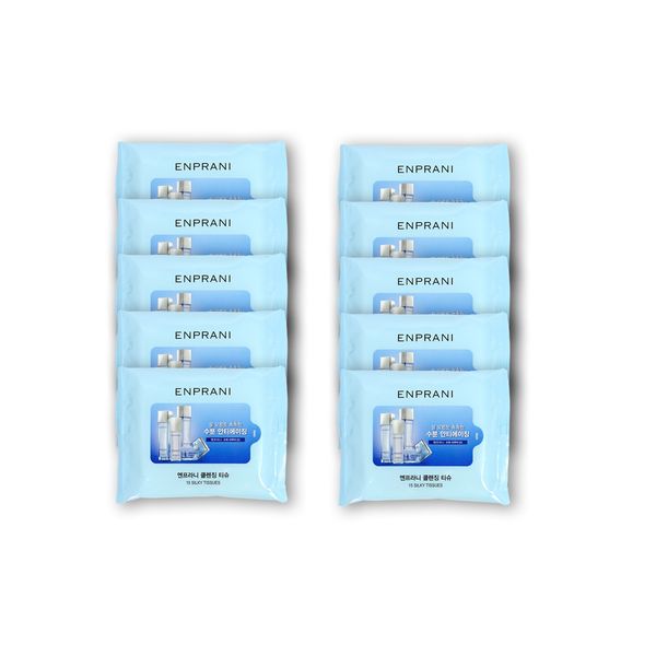 Enprani Cleansing Tissues (15 sheets) - 10 makeup removal facial tissues