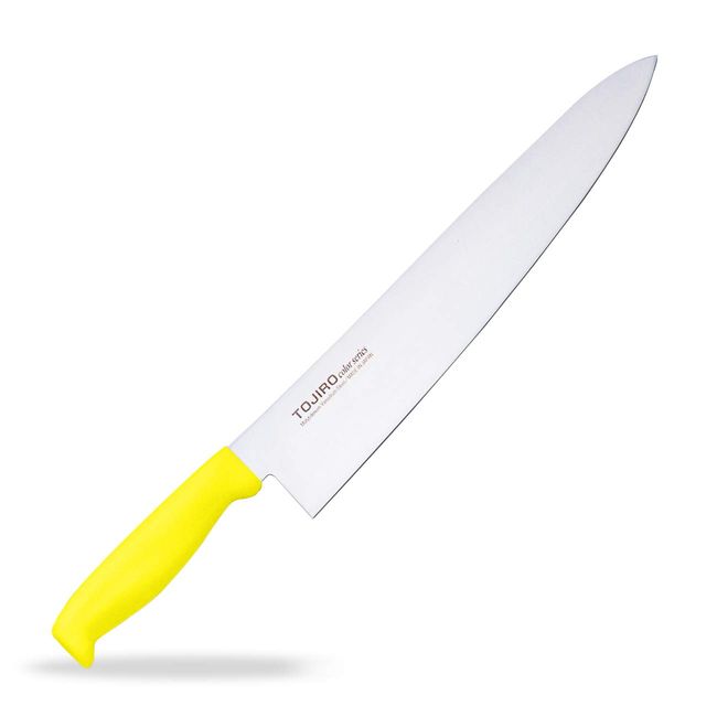 Tojiro F-149Y Color Molybdenum Vanadium Steel Chef's Knife, Yellow, 11.8 inches (300 mm)