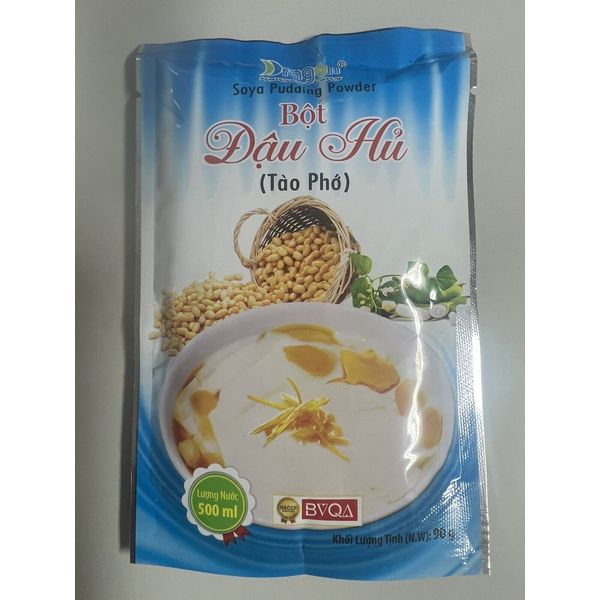 Instant Soft Tofu Powder Snacks Food- Bot Dau Hu- Soya Pudding Powder by Dragon