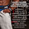 Schiek Sports Model 1000-BPS Basic 20" Padded Lifting Straps - Black