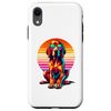 iPhone XR Retro Sunset Sunglasses Redbone Coonhound Case