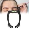 Bow Tattoo Line Ruler Foldable Eyebrow Makeup Ruler Microblading Permanent Makeup Eyebrow Marker Ruler Eyebrow Mapping Tool Kit Featuring Bow with String (Black)
