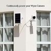 Solar Power Panel for Wyze Cam Outdoor Security Outdoor Camera (3 Pack) - White