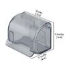 2 Pcs Plastic Razor Holders with Cover for Shower Wall, Self Adhesive Waterproof Razor Rack for Bathroom, Compatible with Fusion 5 Proglide, Mach 3 Classic(Grey)
